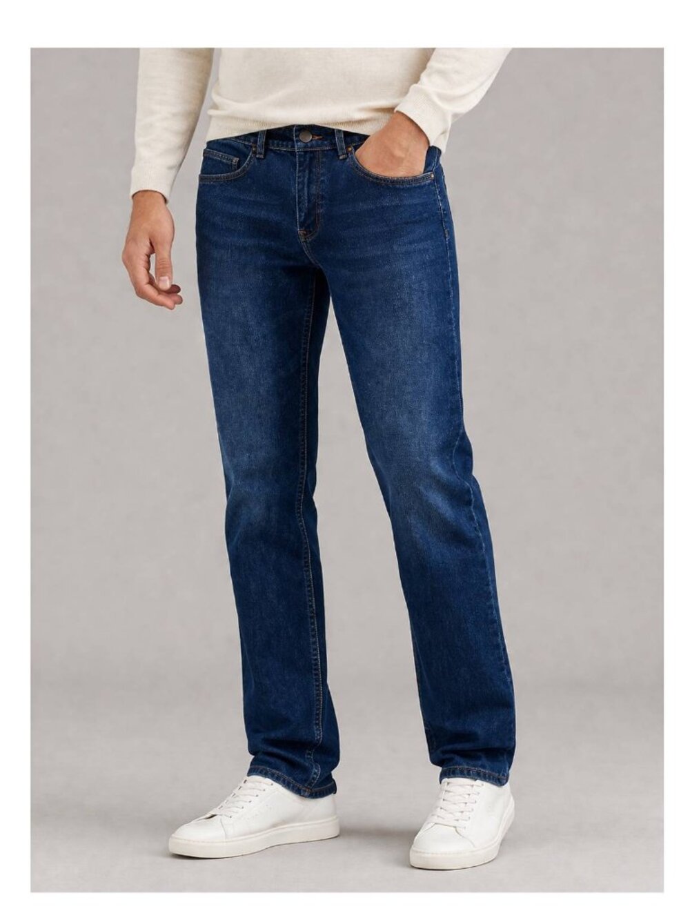 New FRENCH CONNECTION SAVILE Slim Fit Premium Stretch Denim Jeans Size 34 x 32